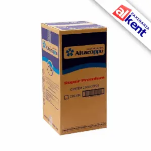 Copo Plástico Descartável PP Super Premium ALTACOPPO 80ml Cônico - Caixa com 2.500 unidades