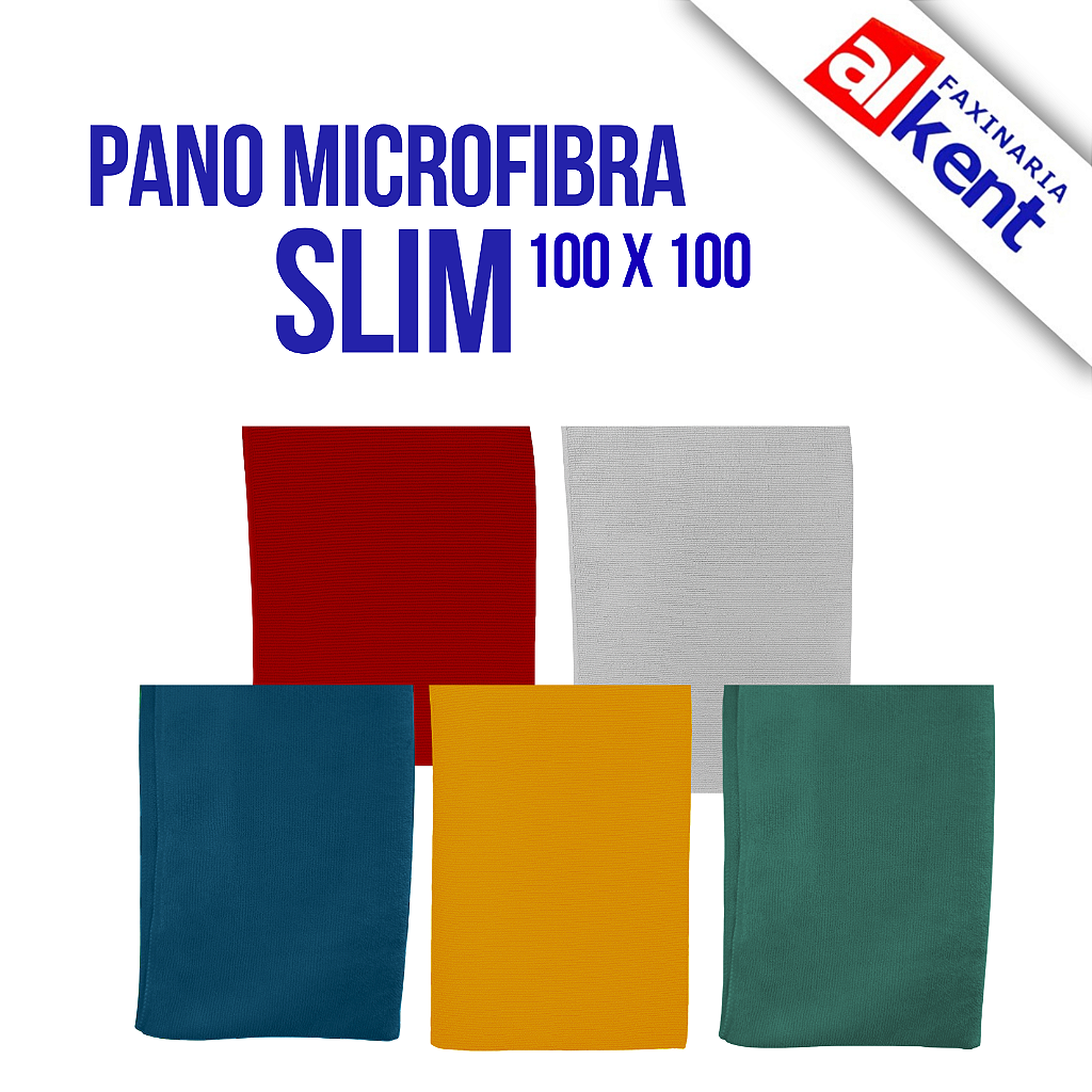 Pano de Chão Microfibra Slim 100x100cm Nobre