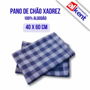 Pano de Chão Xadrez (Saco) 100% Algodão 40x60cm – Araras