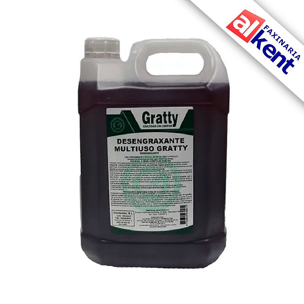 Desengraxante Multiuso Concentrado Gratty Supra 5L - Loja Alkent