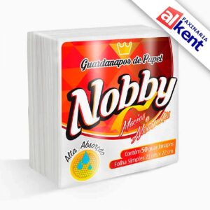 Guardanapo de Papel Nobby Folha Simples 21x22 com 50 unidades