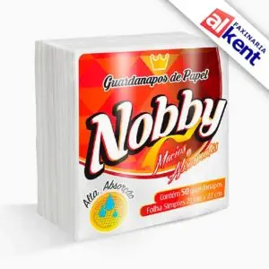 Guardanapo de Papel Nobby Folha Simples 21x22 com 50 unidades