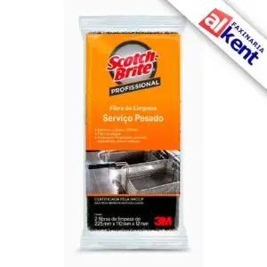 Fibra de Serviço Pesado 3M Scotch Brite 110x225 com 02 unidades