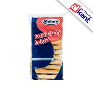 Prendedor de Roupas Melaré Madeira Super com 12 unidades