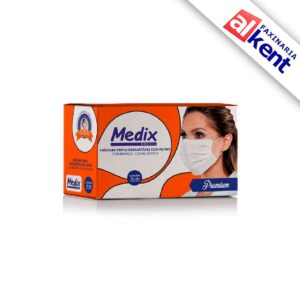 Máscara Medix Tripla Camada Descartável Branca com 50 unidades