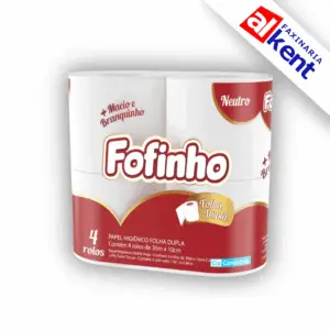 Papel Higiênico Fofinho FD Folha Dupla Pacote (4 rolos - 30m)