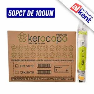 Copo Plástico Descartável PS KEROCOPO 50ml - Caixa com 5.000 unidades