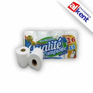 Papel Higiênico Qualite FD Folha Dupla Pacote (16 rolos - 30m)