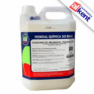 Sabonete Líquido Perolado Hidratante para Mãos, Corpo e Rosto Mundial 5L