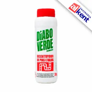 Desentupidor Granulado Diabo Verde para pias e ralos 300g