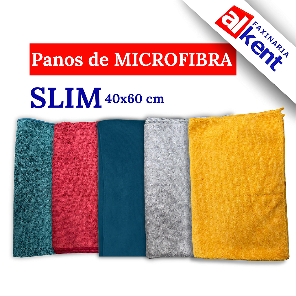 Pano de Chão Microfibra Slim 40x60cm Nobre
