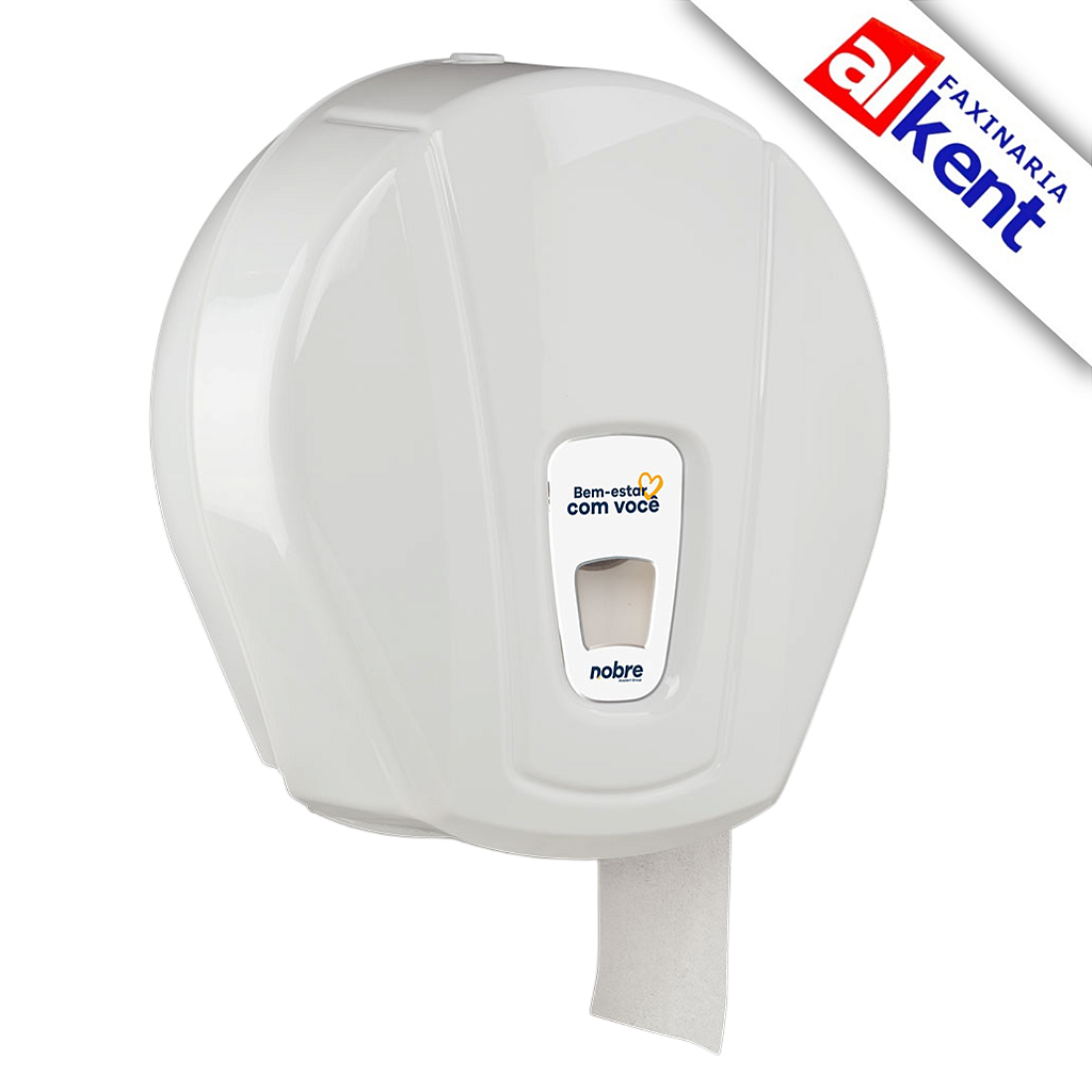 Dispenser Porta Papel Higiênico Rolão Branco City Nobre ABS